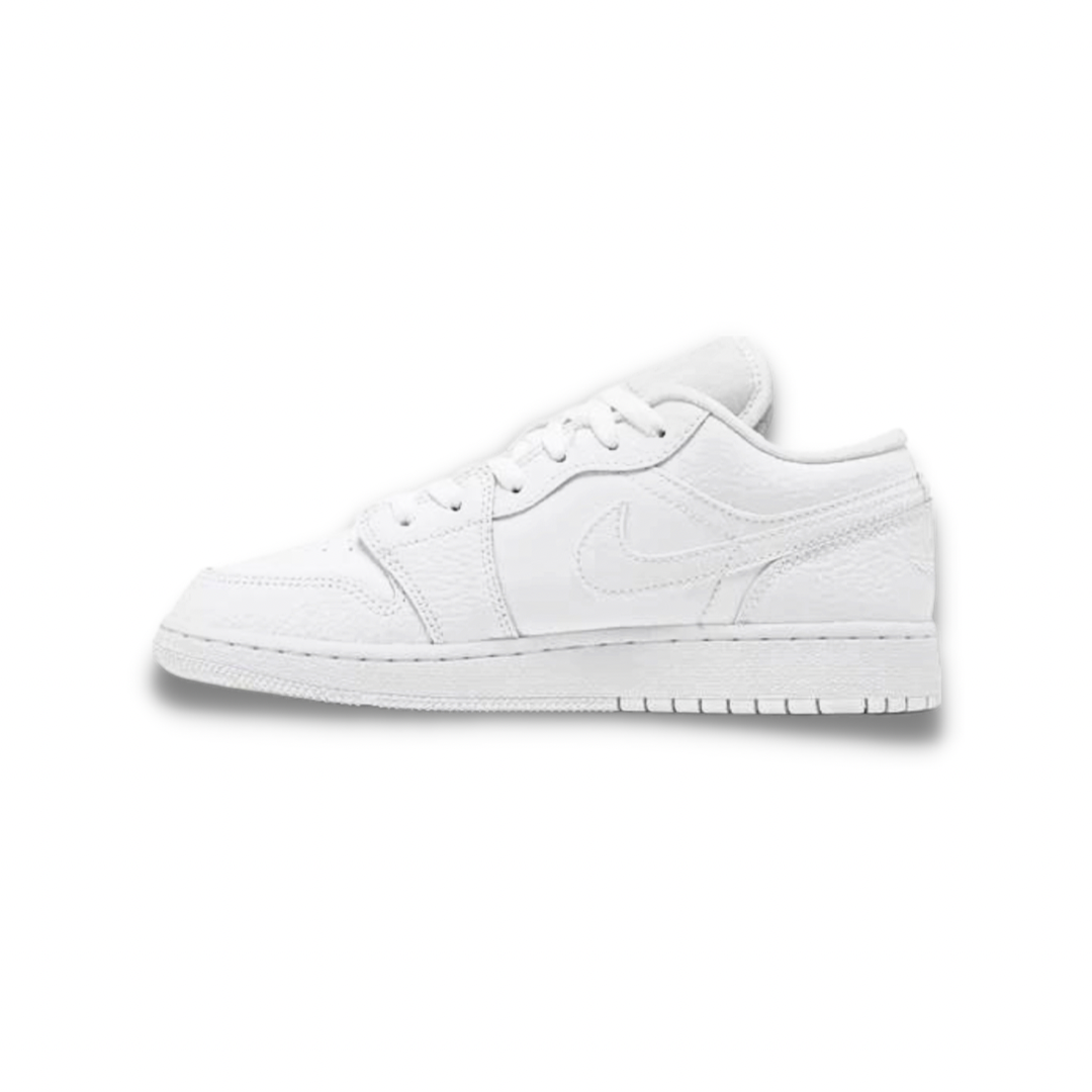 Air Jordan 1 Low 'Triple White' (GS) - Drippin Diamonds Designs