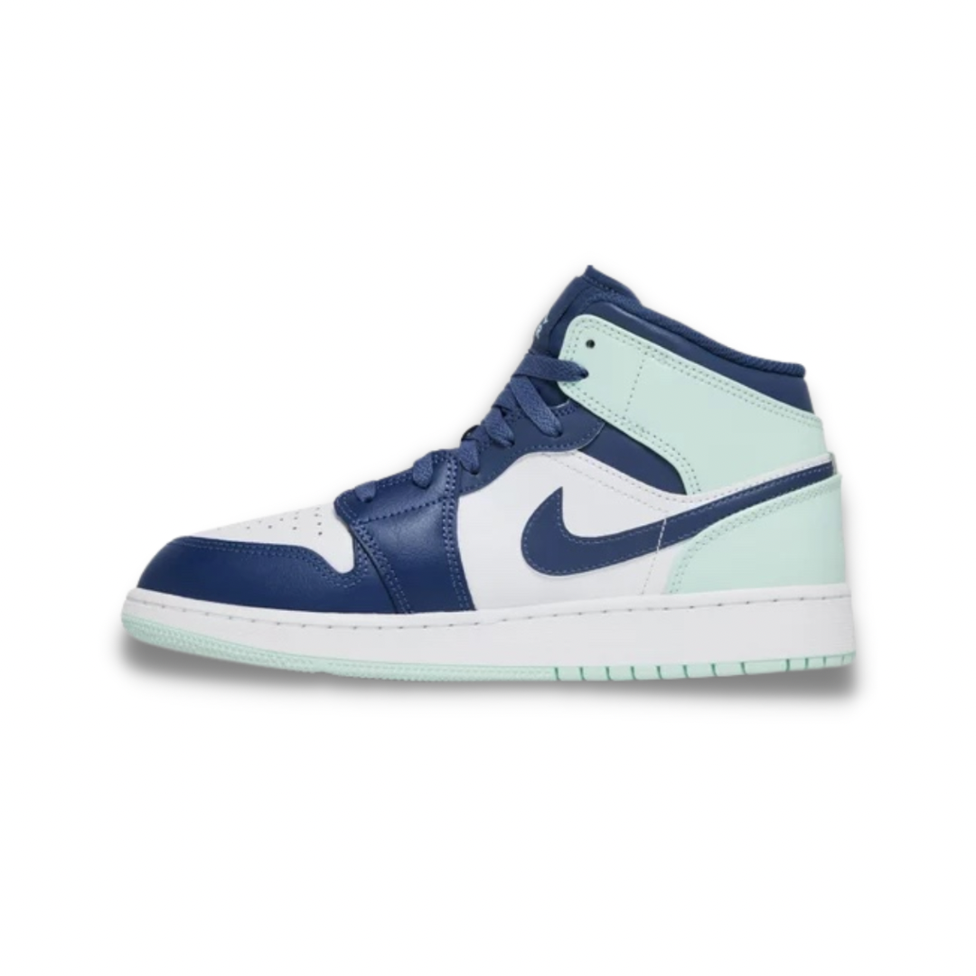 Air Jordan 1 Mid 'Blue Mint' (GS) - Drippin Diamonds Designs