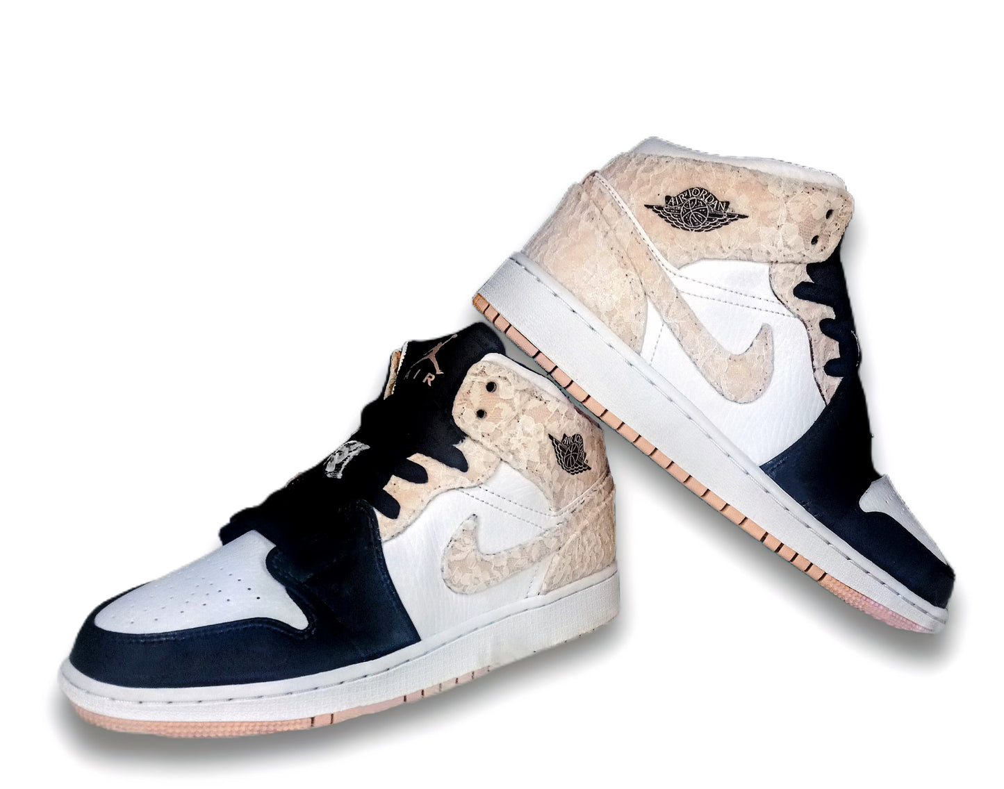 Air Jordan 1 Mid 'Crimson Tint' (GS) - Drippin Diamonds Designs