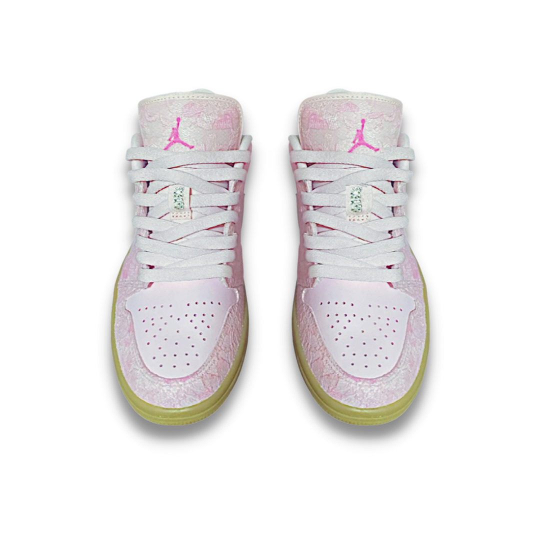 Air Jordan 1 Low 'Arctic Pink Gum' (Wmns) - Drippin Diamonds Designs