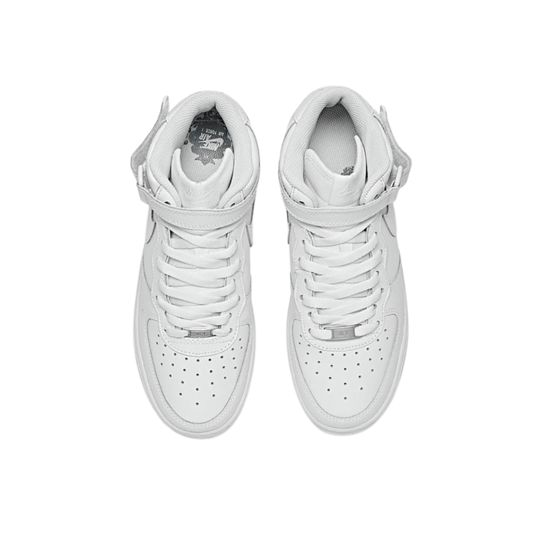 Nike Air Force 1 Mid. 'Triple White’ (WMNS) - Drippin Diamonds Designs