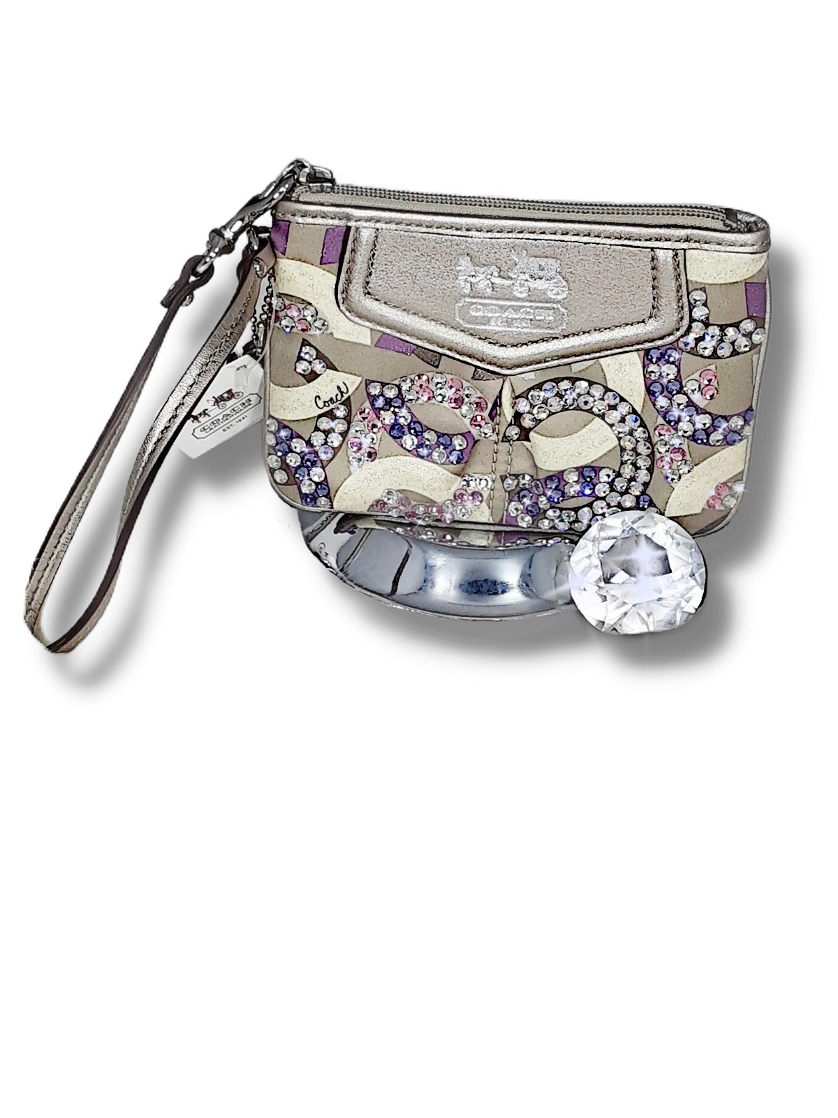 Coach Madison Graphic OP Art ‘Platinum Lavender’ - Drippin Diamonds Designs