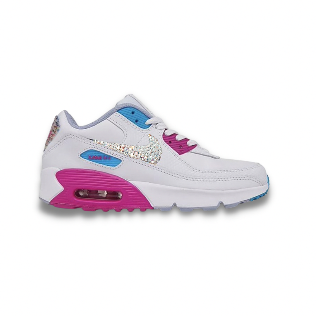 Nike Air Max 90 LTR SE 'Bright Colors' (GS) - Drippin Diamonds Designs