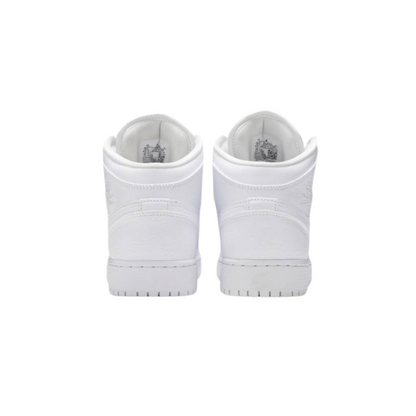 Air Jordan 1 Mid 'Triple White' (GS) - Drippin Diamonds Designs