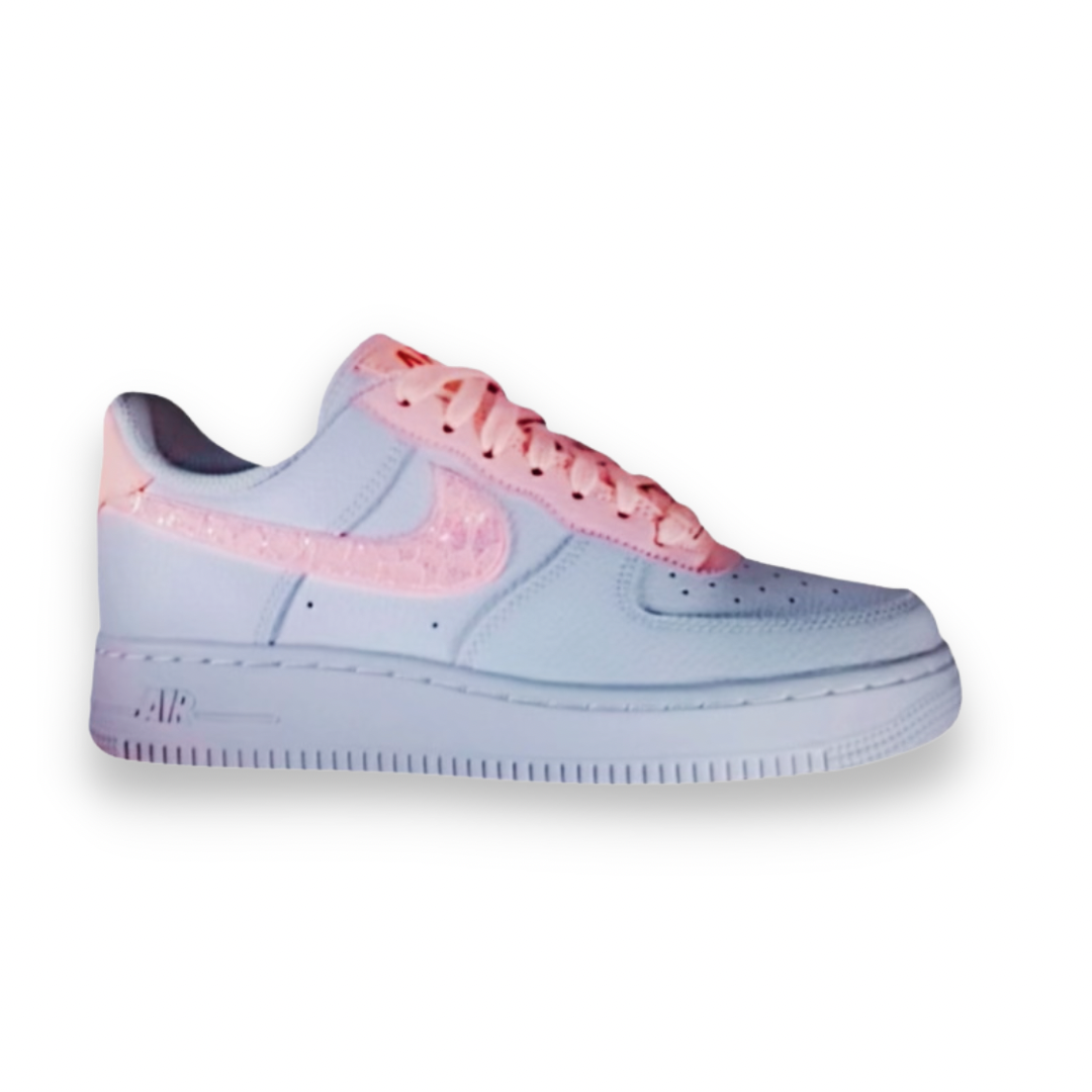 Nike Air Force 1 Low '07 'White Coral Lace Sequin' (WMNS) - Drippin Diamonds Designs