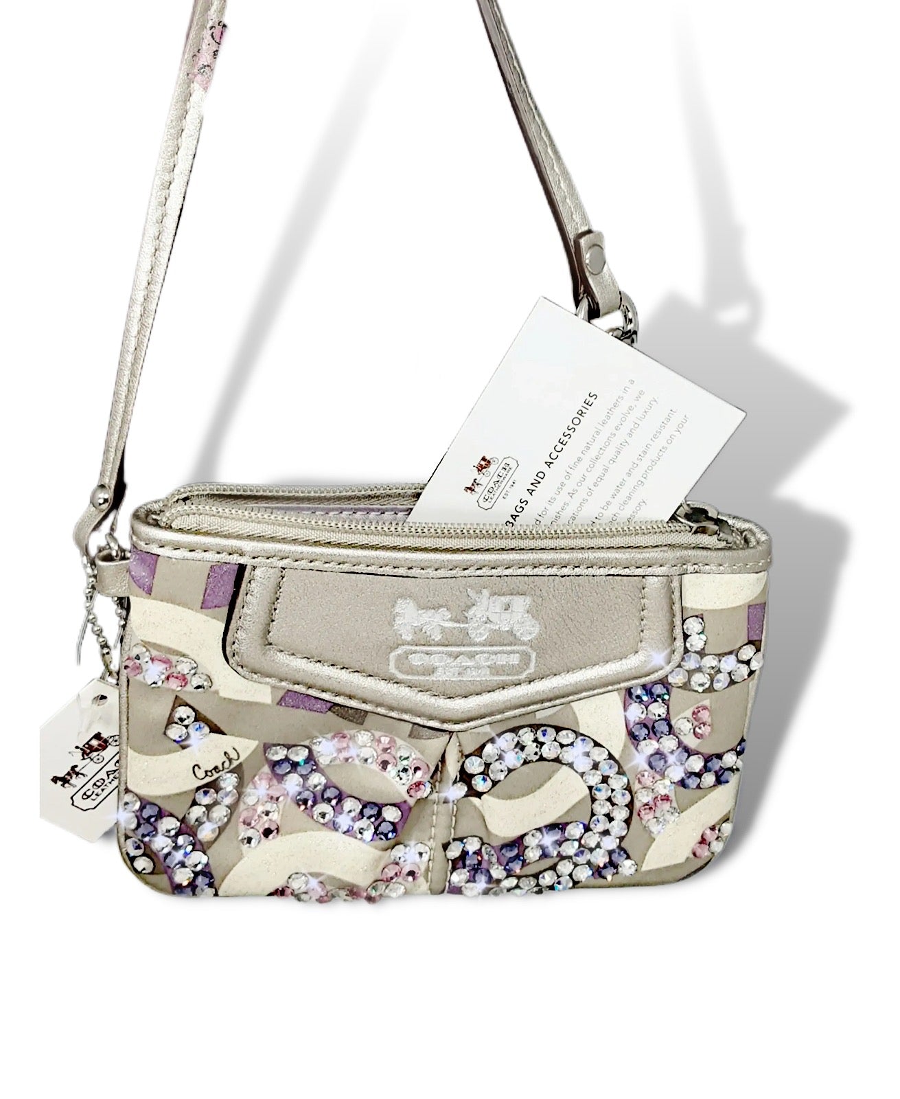 Coach Madison Graphic OP Art ‘Platinum Lavender’ - Drippin Diamonds Designs