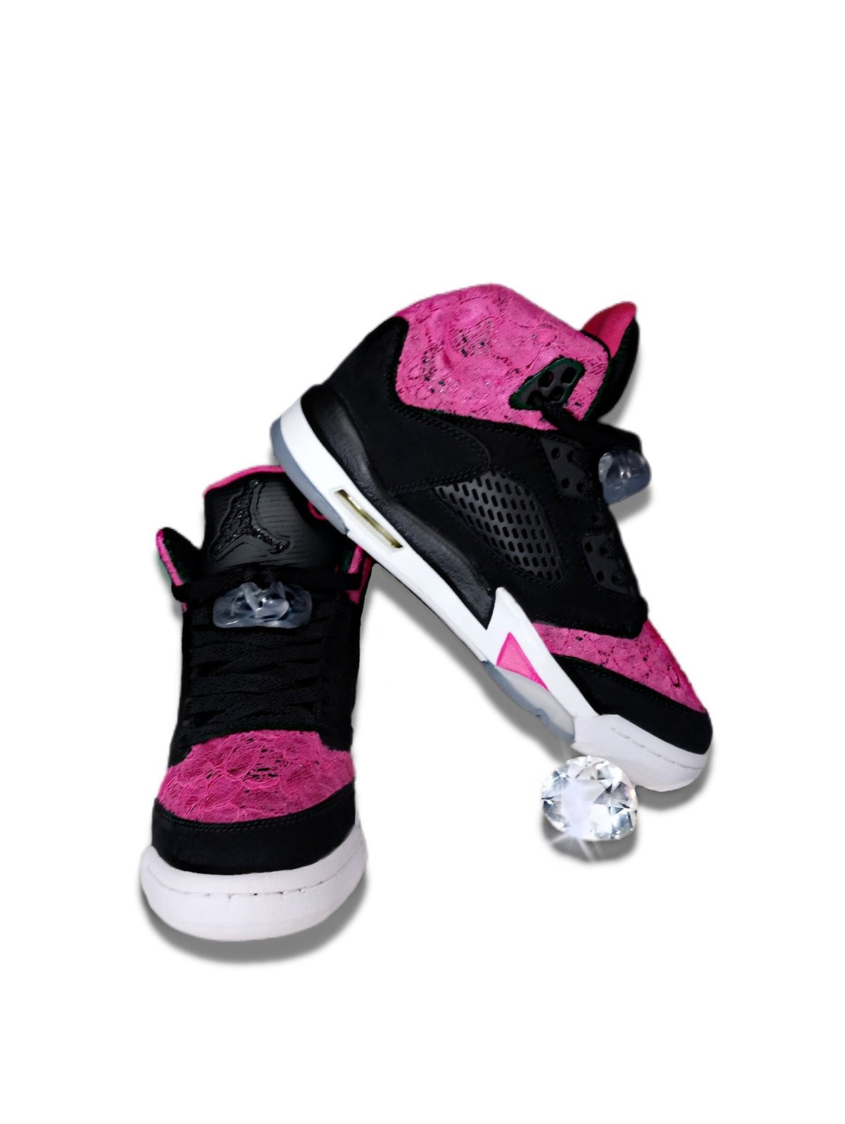 Air Jordan 5 Retro ‘Deadly Pink' (GS) - Drippin Diamonds Designs